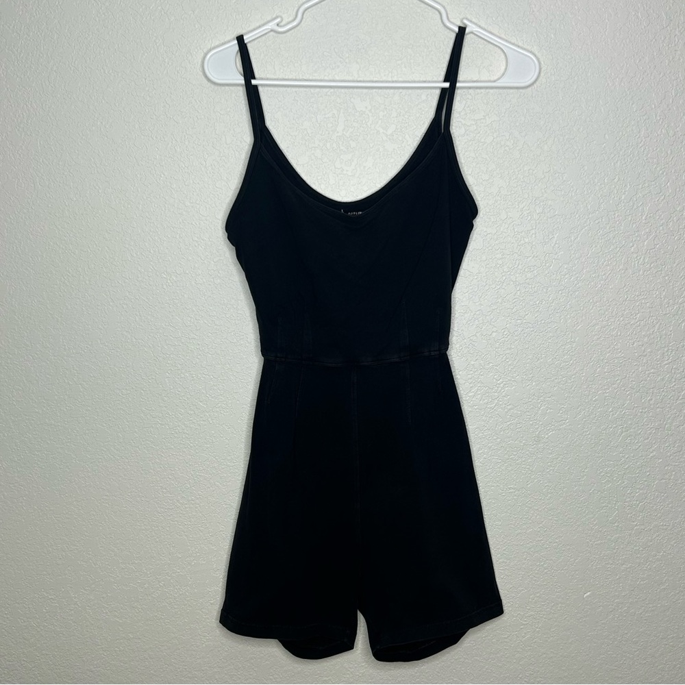 Aerie black athletic romper onesie